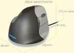 Bakkerelkhuizen Mysz BakkerElkhuizen Evoluent VerticalMouse 4 (BNEEVR4/VM4R)