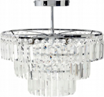 Beliani Lampa wisząca Beliani Żyrandol AMENEIRO Przezroczysty