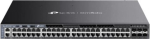 Tp-Link Switch Omada 48-Port Gb Stackable Lite L3 Managed with 4 PORT: 24&times; Gigabit RJ45 Ports, 4&times; 10G SFP+ Slots, RJ45/USB Type C Console Port SG6654XHP