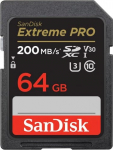 Sandisk m&auml;lukaart SDXC 64GB Extreme Pro