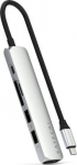 Satechi 6-w-1 USB-C Slim Multiport USB-C (USB-C, 2x USB-A, 4K HDMI, czytnik kart micro/SD) (srebrny)