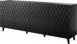 Cama Meble ASTI chest of drawers 200x42x82 black matt
