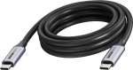 Vision Professionelles Installationskabel USB-C - LEBENSLANGE GARANTIE - USB 3.2 20 Gbps - Koaxialkabelkonstruktion - Maximale Auflosung 4K 60 Hz - Unterstutzt Ladestrom von 3A - USB-C 3.2 (M) zu USB-C 3.2 (M) - Aussendurchmesser 4,5 mm - 22+30 AWG -