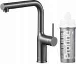 KFA Bateria kuchenna KFA 6623-424-61 / KFA / DUERO PURE MOVE PULL-OUT BATERIA KUCHENNA FILTRUJĄCA Z OBROT WYLEWKĄ GUN METAL GREY + PROFINE SILVER S /