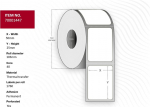 Capture Label 50x25 - Core 40. White.