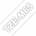 Brother Matte Laminated Label Tape Cartridge TZeM65 Biały on transparent background, TZe, 8 m, 3.6 cm