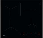 AEG Płyta grzewcza AEG 5000 Series Hob2Hood szerokość 59 cm czarny do zabudowy płyta indukcyjna TO64IC0SFB (7333394076003)