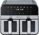 Webber FRYTKOWNICA BEZTŁUSZCZOWA PODW&Oacute;JNA AIR FRYER DWUKOMOROWA Ceramiczna WEBBER