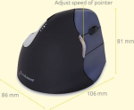 Bakkerelkhuizen Mysz BakkerElkhuizen Evoluent VerticalMouse 4 (BNEEVR4W/VM4RW)