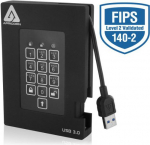 Apricorn Dysk zewnętrzny HDD Apricorn Aegis Padlock 500GB Czarny (A25-3PL256-500F)