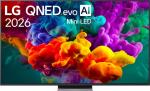 LG QNED evo AI MiniLED 65QNED86B6B 165,1 cm (65") 4K Ultra HD Nutiteleri funktsioon WiFi Must