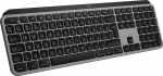 Logitech Master MX Keys S for Mac klaviatuur Kontor RF juhtmeta &uuml;hendus + Bluetooth QWERTY US rahvusvaheline Alumiinium, Must