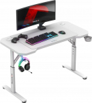 Huzaro Biurko Huzaro Biurko Gamingowe Z Regulowaną Wysokością Huzaro Hero 2.6 White Podkładka
