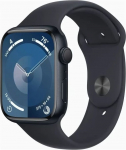 Apple Smartwatch Apple Watch 9 45mm GPS Midnight Alu Sport S/M Granatowy (MR993KS/A)