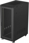 Lanberg 19-inch 27U floor-standing rack cabinet, 600x1000, mesh door, (flat-pack), black