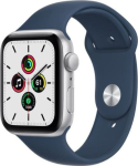 Apple Smartwatch Apple Watch SE GPS 44mm Silver Alu Black Sport Niebieski  (MKQ43WB/A)
