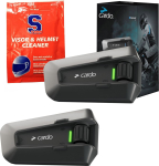 Cardo PT200101 motorcycle intercom 2 channels 1600 m Black