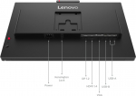Lenovo LENOVO 27" T27QD-4V QHD IPS 16:9 120HZ HDMI/DP/USB-C(100W)/RJ45/WEBCAM/SPEAKERS