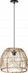 Beliani Lampa wisząca POSTRERO Rattan Naturalny