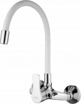 Invena bateria kuchenna ścienna Verso, biały/chrom BC-82-E2S-L