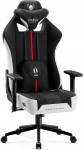 Diablo Chairs Fotel Diablo Chairs Materiałowy Fotel Diablo X-Player 2.0 Small: Biało-czarny