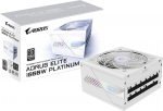 Gigabyte AORUS ELITE P1000W ICE Power Supply Unit - PCIe 5.0, 80 PLUS Platinum, Fully modular design, 120mm Fan, ATX 3.0 compatible, EU Plug