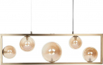 Beliani Lampa wisząca Beliani Lampa wisząca metalowa mosiężna GEEHI