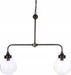 Atmosphera Lampa sufitowa Atmosphera Podw&oacute;jna lampa sufitowa - metal, szkło 103 x 25 x 193 cm