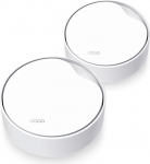 Tp-Link DECO X50-POE(2-PACK) wi-fi-v&otilde;rgu s&uuml;steem Kaks sagedusala (2,4 GHz / 5 GHz) Wi-Fi 6 (802.11ax) Valge Sisemodem