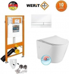 Werit Niiskustualettide komplekt + Sapho Paco RIMLESS 174-91100900-00+PZ1012R