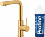 KFA Bateria kuchenna KFA DUERO PURE BASIC BATERIA KUCHENNA Z FUNKCJĄ FILTRACJI WODY + ZESTAW FILTRUJĄCY PROFINE BLUE S, BRUSHED GOLD