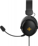 Deltaco Słuchawki Deltaco DH320 bezprzewodowe słuchawki gamingowe DELTACO GAMING ze sk&oacute;ry złącze 3.5mm regulatory głośności i wyciszenia mikrofonu GAM-190 4222403