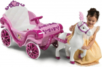 Huffy Electric Disney Princess carriage with horse 6 V pink
