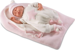Llorens Lalka płacząca Mimi w r&oacute;żowym śpiworku, 40 cm (GXP-607874)