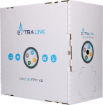 Extralink CAT5E FTP (F/UTP) V2 Zewnętrzny | Kabel sieciowy skrętka | 305M