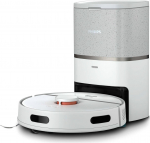 Philips Robot sprzątający Philips 3000 series HomeRun Aqua XU3110/02 Vacuum and Mop Robot, Combi, Metallic, Round, Light/Beluga Metallic, Acrylonitrile butadiene styrene (ABS), 0.35 L