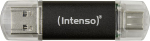 Intenso Twist Line 128 GB, USB stick (anthracite/transparent, USB-A 3.2 Gen 1, USB-C 3.2 Gen 1)