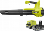 Ryobi Ryobi ONE+ Cordless Leaf Blower RY18BLB-140, 18 Volt (green/black, Li-Ion battery 4.0 Ah)