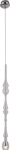 Maxlight Lampa wisząca MAXlight MURANO nowoczesna chrom  (P0248)