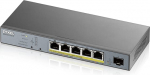 Zyxel GS1350-6HP-EU0101F v&otilde;rgul&uuml;liti Juhitav L2 Gigabit Ethernet (10/100/1000) Power over Ethernet tugi Hall
