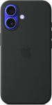 Apple Silicone case with MagSafe for iPhone 16 - black