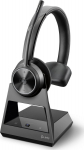 Poly Słuchawki Poly Savi 7310 - Savi 7300 series - Headset - On-Ear - DECT - bezprzewodowy - USB-A przez DECT-Adapter - czarny - Certyfikowany dla Microsoft Teams, UC-certifikowany