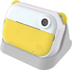 Xrec myFirst Camera Insta Wi - aparat natychmiastowy dla dzieci z drukarką i możliwością drukowania etykiet, ekranem 2.4'' IPS, z podw&oacute;jnym obiektywem 12 MP (yellow)