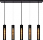 Lucide Lampa wisząca Lucide Lampa wisząca czarna Lucide LIONEL długa 73406/05/30