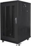 Lanberg Standing cabinet 19 inches 22U 600x800 perforated door, black