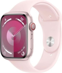 Apple Watch Series 9 GPS + Cellular 45mm Pink Alu Case, Light Pink Sport Band M/L EU MRML3