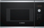 Bosch Microwave Oven BFL523MS0 20 L, Retractable, Rotary knob, Touch Control, 800 W, Stainless steel/ black, Built-in, Defrost function