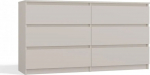 Top E Shop MALWA CHEST OF DRAWERS M6/140 CASMERE COLOUR