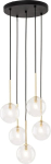 Tkkrywult TK Lighting Nilos 5943 lampa wisząca zwis 5x6W G9 czarna/złota