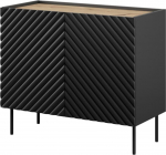 Cama Meble 2D ONDA chest of drawers 98x45x85 black